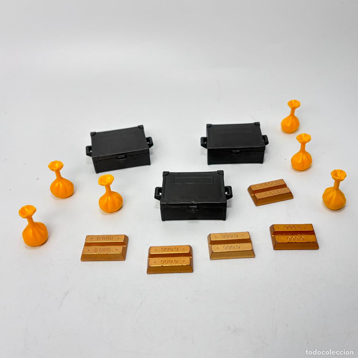 Playmobil: Playmobil lote caj&oacute;n lingote pl&aacute;stico y saca dinero