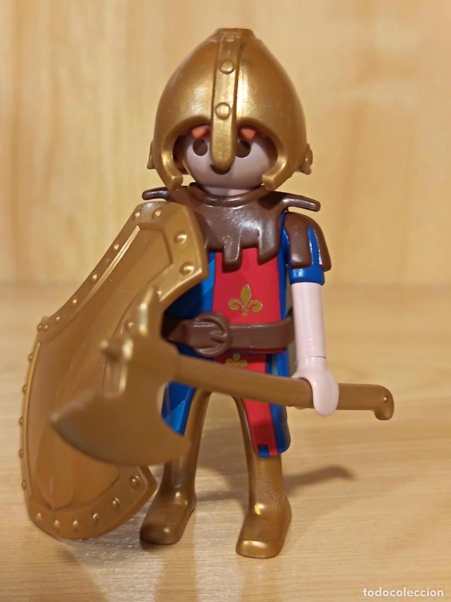 Playmobil: PLAYMOBIL GUERRERO MEDIEVAL CON GRAN ESCUDO Y HACHA - 9/9/26