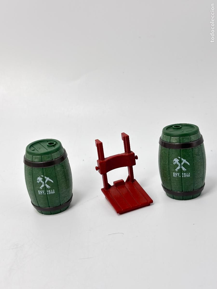 Playmobil: Playmobil 5248 lote barril y soporte diligencia oeste