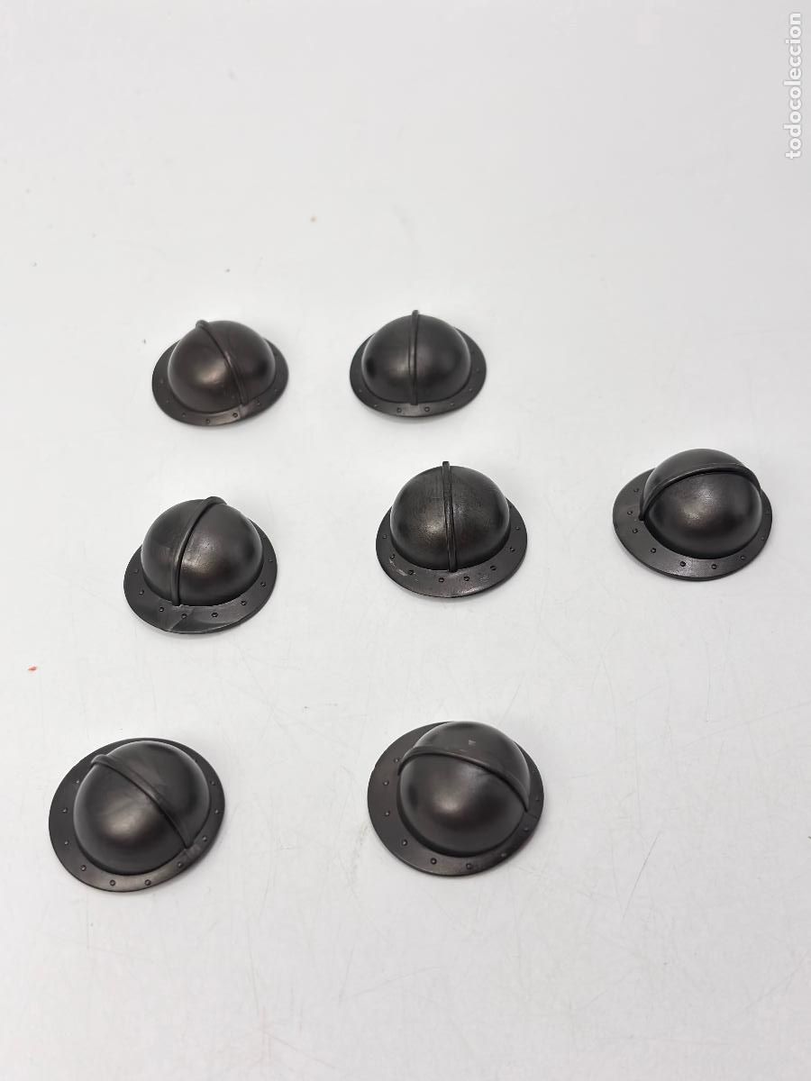 Playmobil: Playmobil lote casco soldado caballero gris oscuro