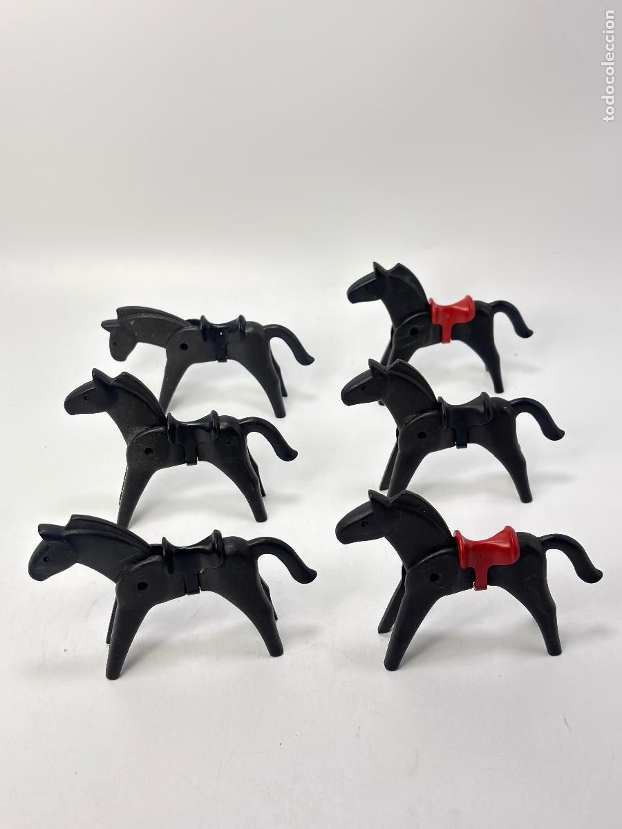 Playmobil: Playmobil lote caballo negro con silla de montar