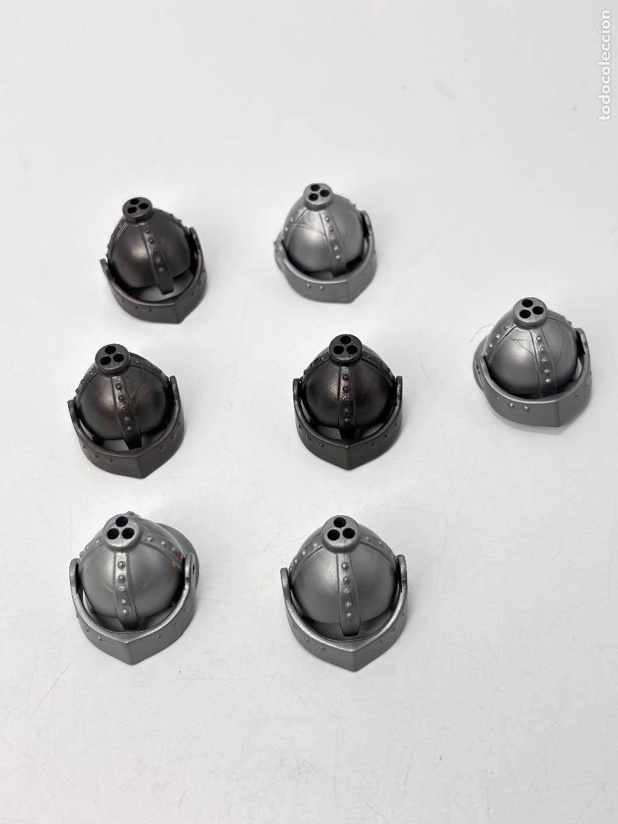 Playmobil: Playmobil lote casco soldado caballero gris
