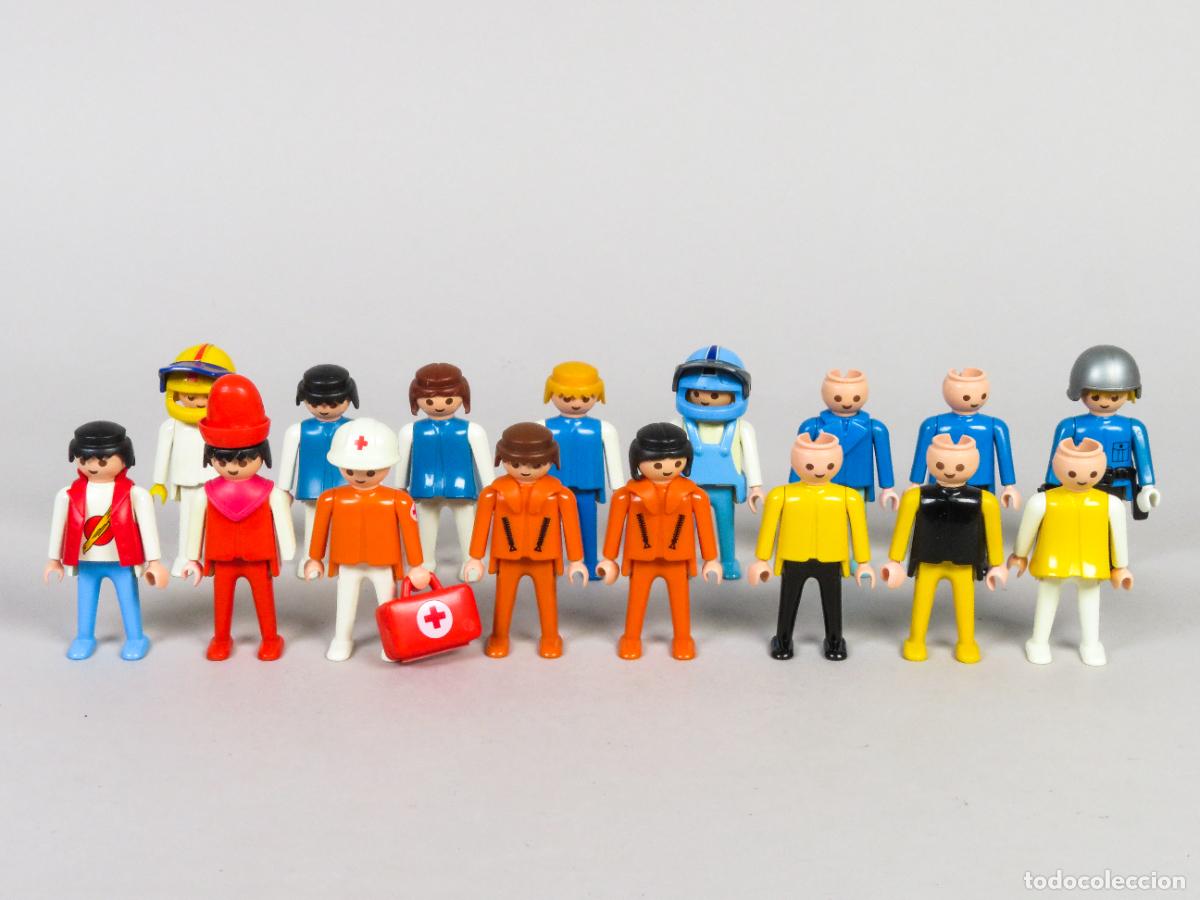 Playmobil: Playmobil 16 figuras con pie 1974