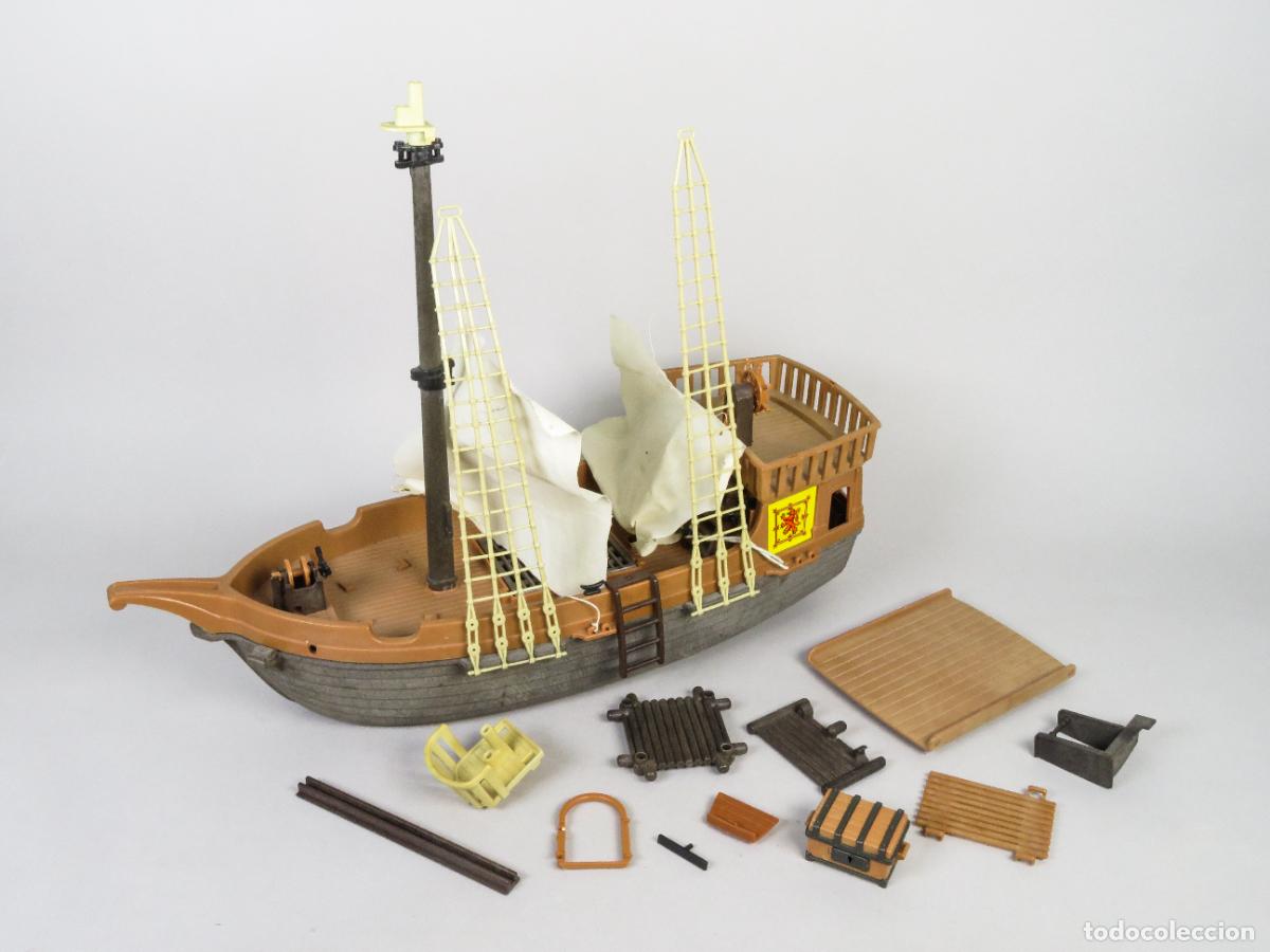 Playmobil: Playmobil Barco pirata Gale&oacute;n 3550 a&ntilde;os 70 - 80 con algunos complementos