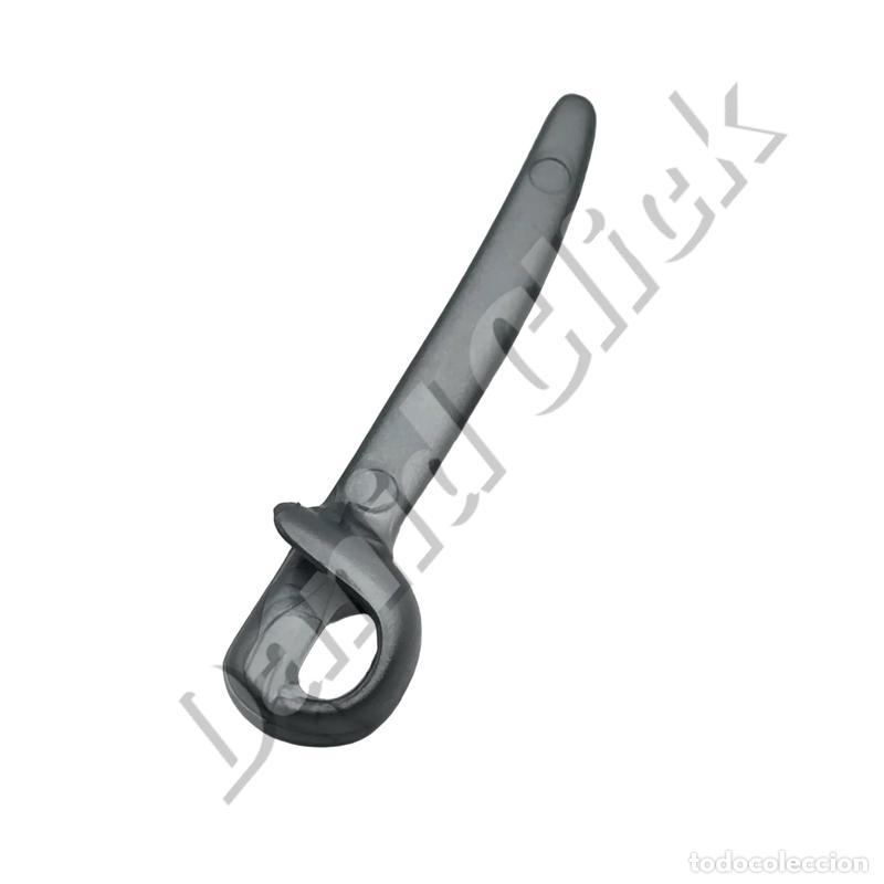 Playmobil: Playmobil Espada Pirata Corta con Cazoleta Color Gris Plata