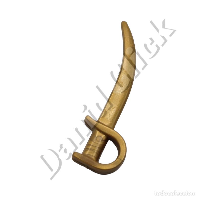 Playmobil: Playmobil Espada Sable Pirata de Hoja Curva Color Dorado