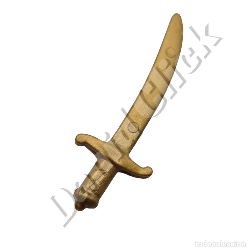 Playmobil: Playmobil Espada Cimitarra Pirata de Hoja Curva Color Dorada