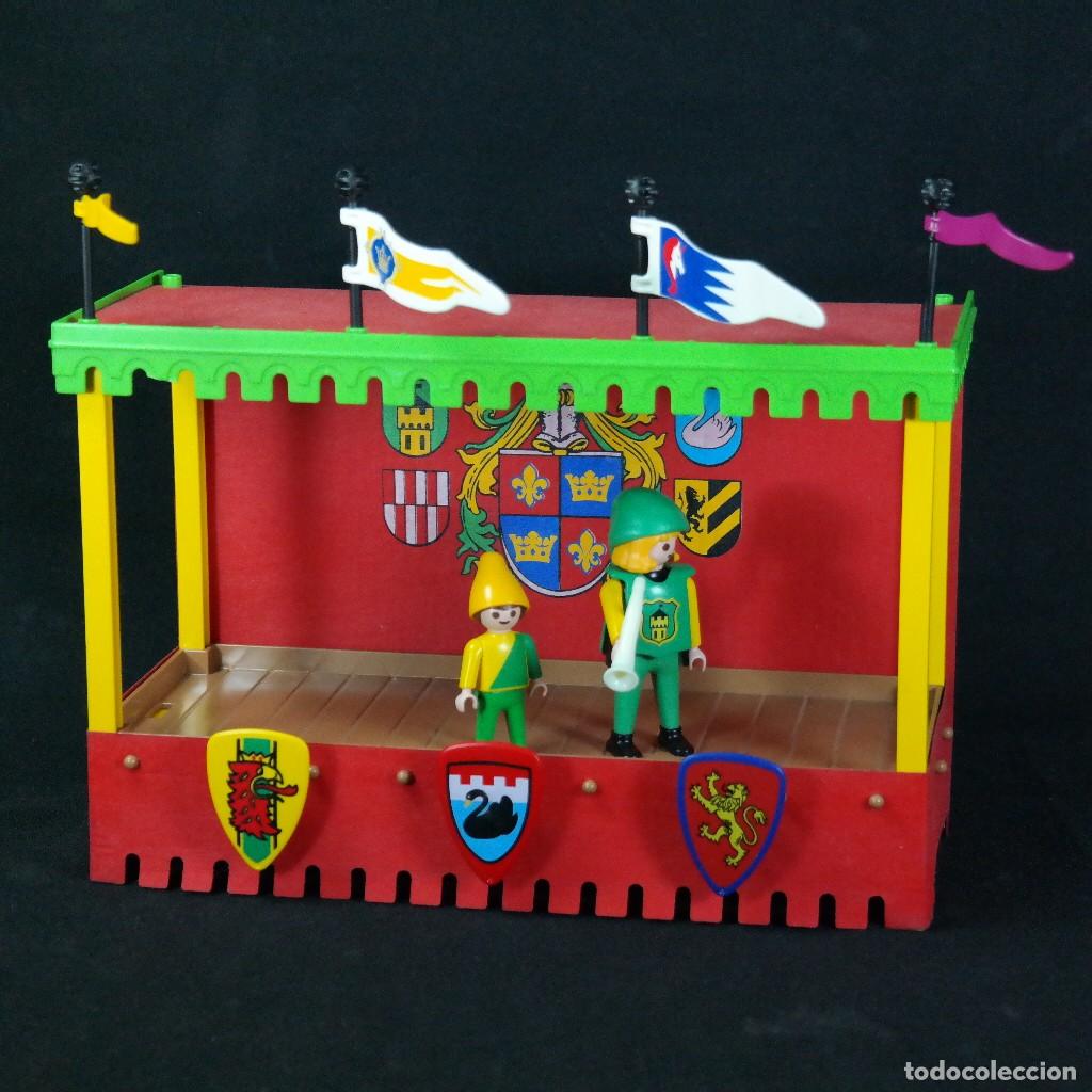 Playmobil: Playmobil tribuna para torneo medieval con 2 figuras ☼