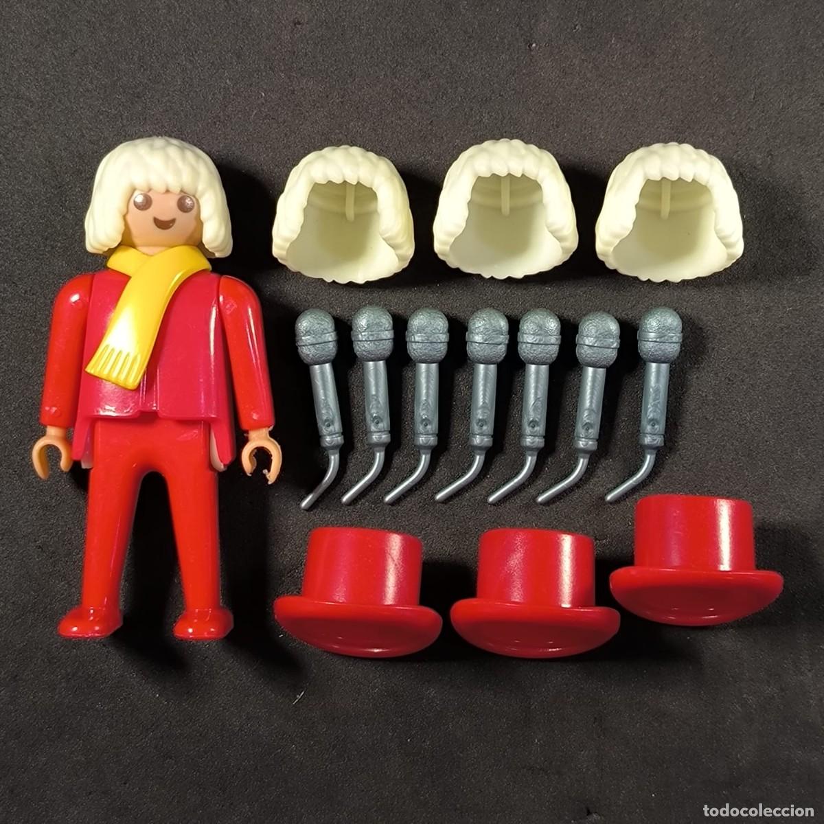 Playmobil: Playmobil figura con microfonos, pelos y copas altas ☼