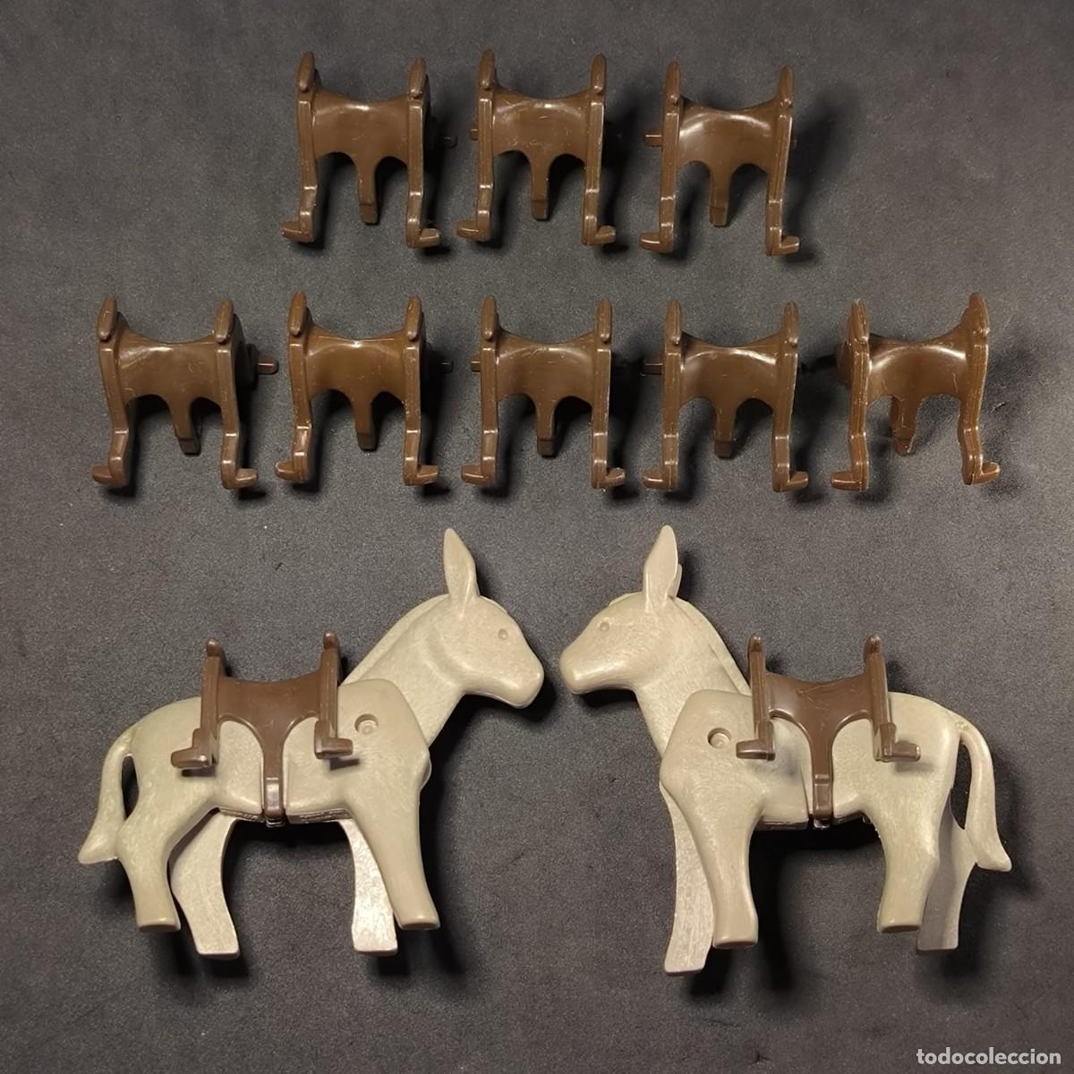 Playmobil: Playmobil dos burros con monturas ☼