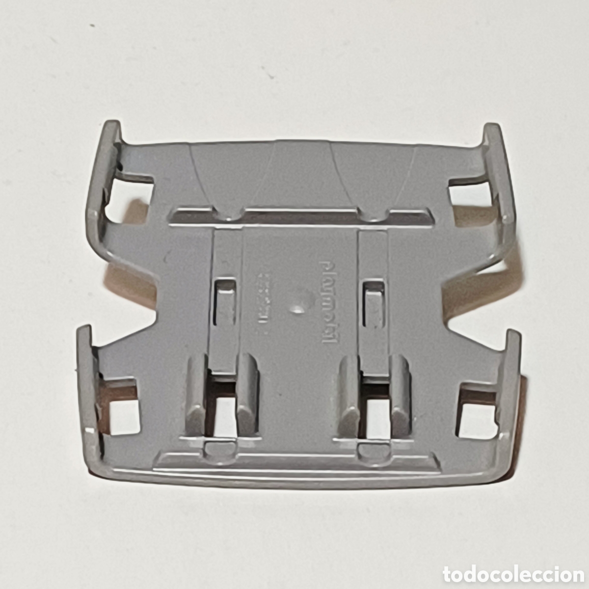 Playmobil: Pieza playmobil N&deg; 32827802 base soporte gris vehiculo enganche union