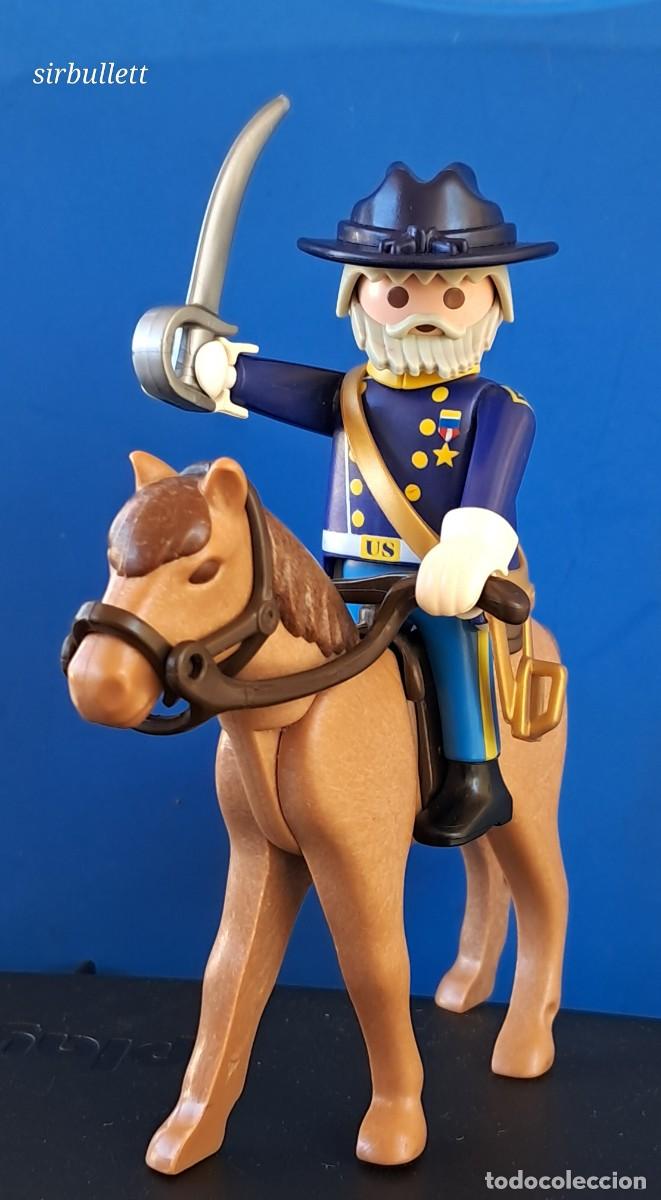 Playmobil: Figura Oficial nordista a caballo. Playmobil