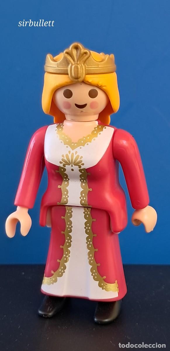 Playmobil: Figura Mujer Dama Princesa con corona. Playmobil. Falda Vestido Medieval Bel&eacute;n
