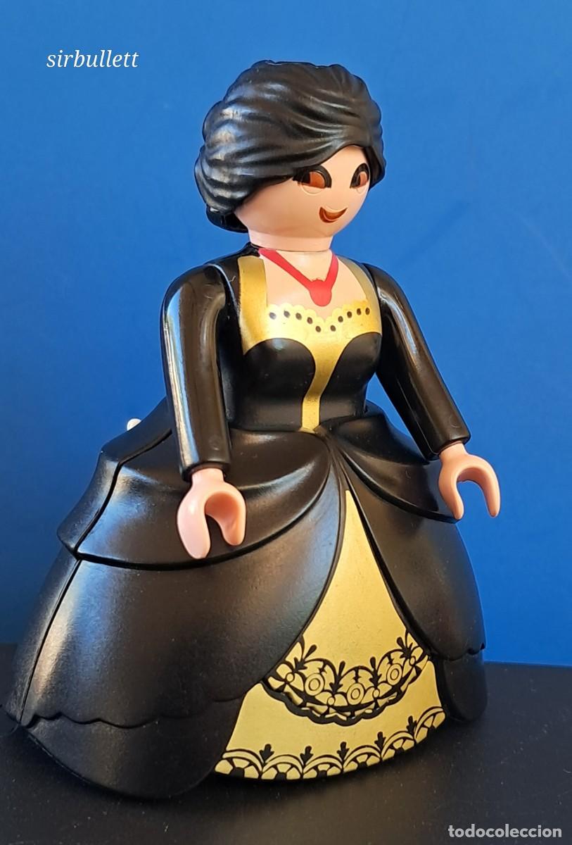 Playmobil: Figura Mujer Dama Vestido negro. Playmobil. Falda Victoriano