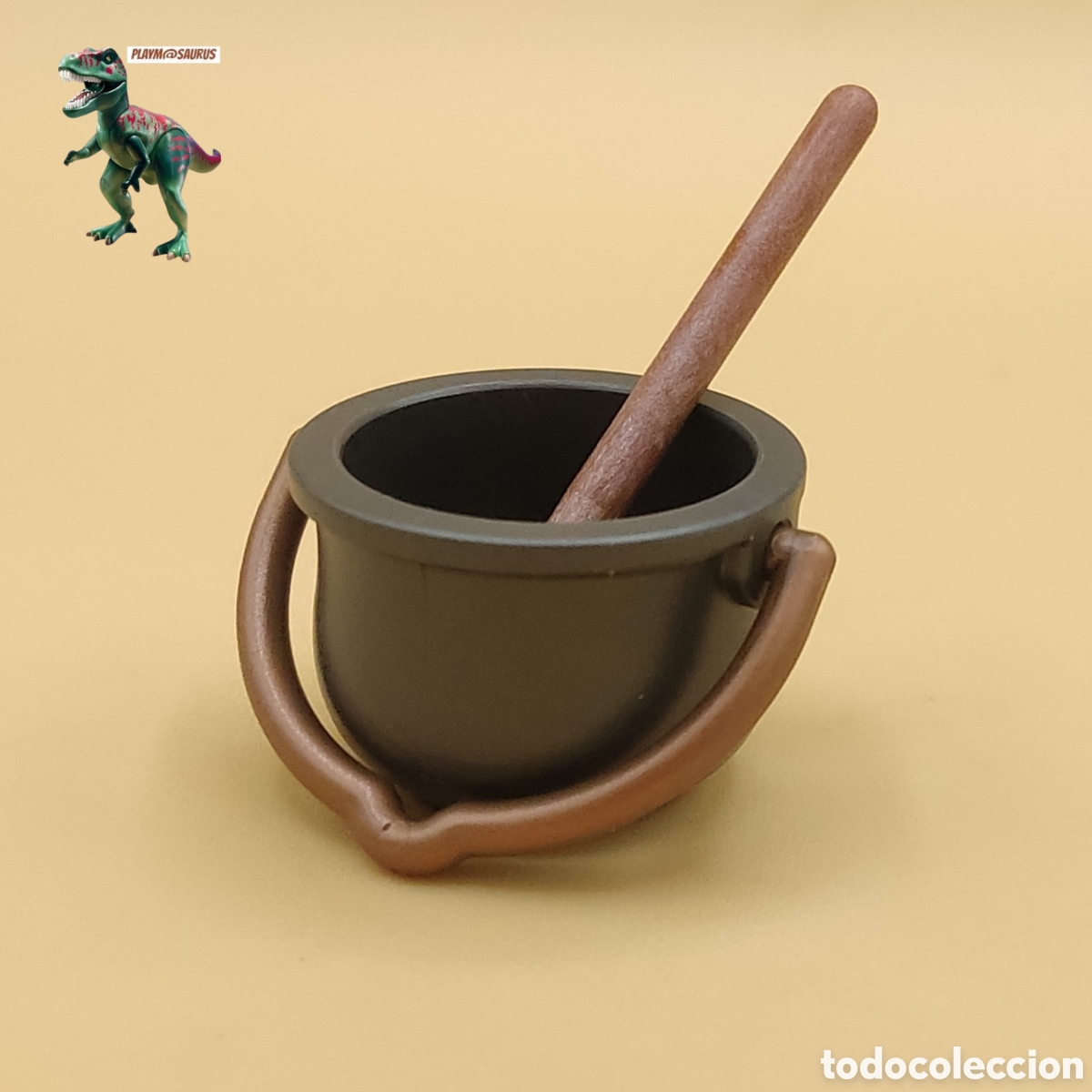 Playmobil: PLAYMOBIL caldero grande con cucharon olla puchero campamento bruja mago hechicero hoguera fuego