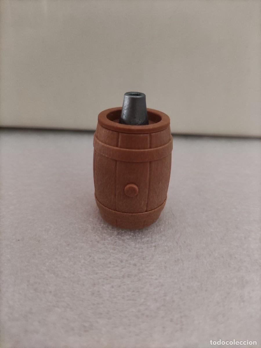 Playmobil: (B) Barril de madera con tapa Playmobil