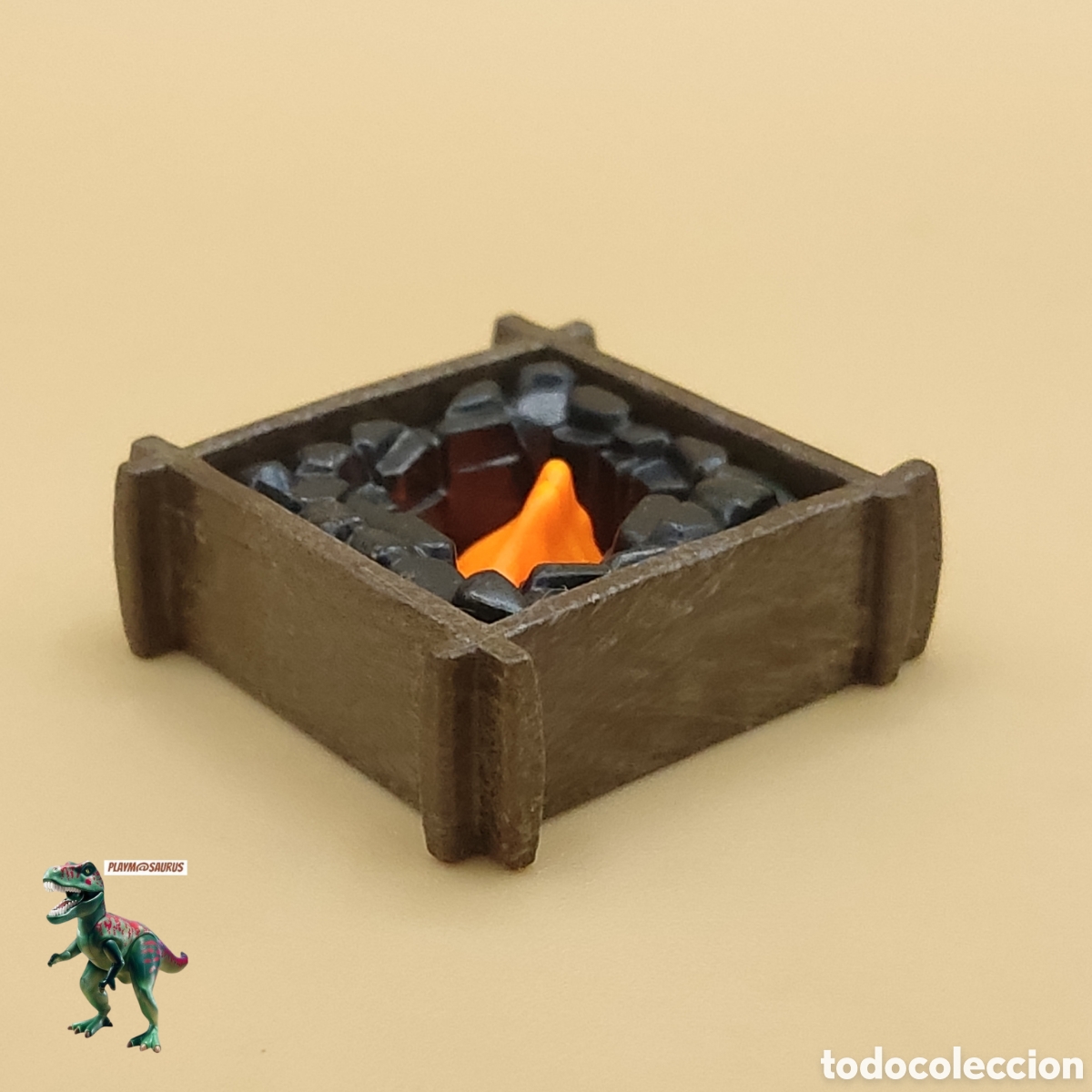 Playmobil: Playmobil caja carbon llamas fragua fogata campamento hoguera herrero 3255 4866 5245 9373 3125 3442