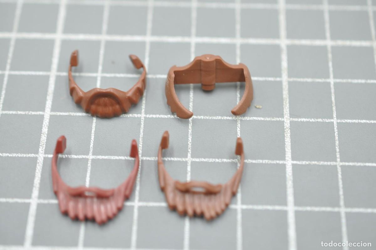 Playmobil: WSK106 pq&ntilde; Playmobil, 3 barbas y patillas