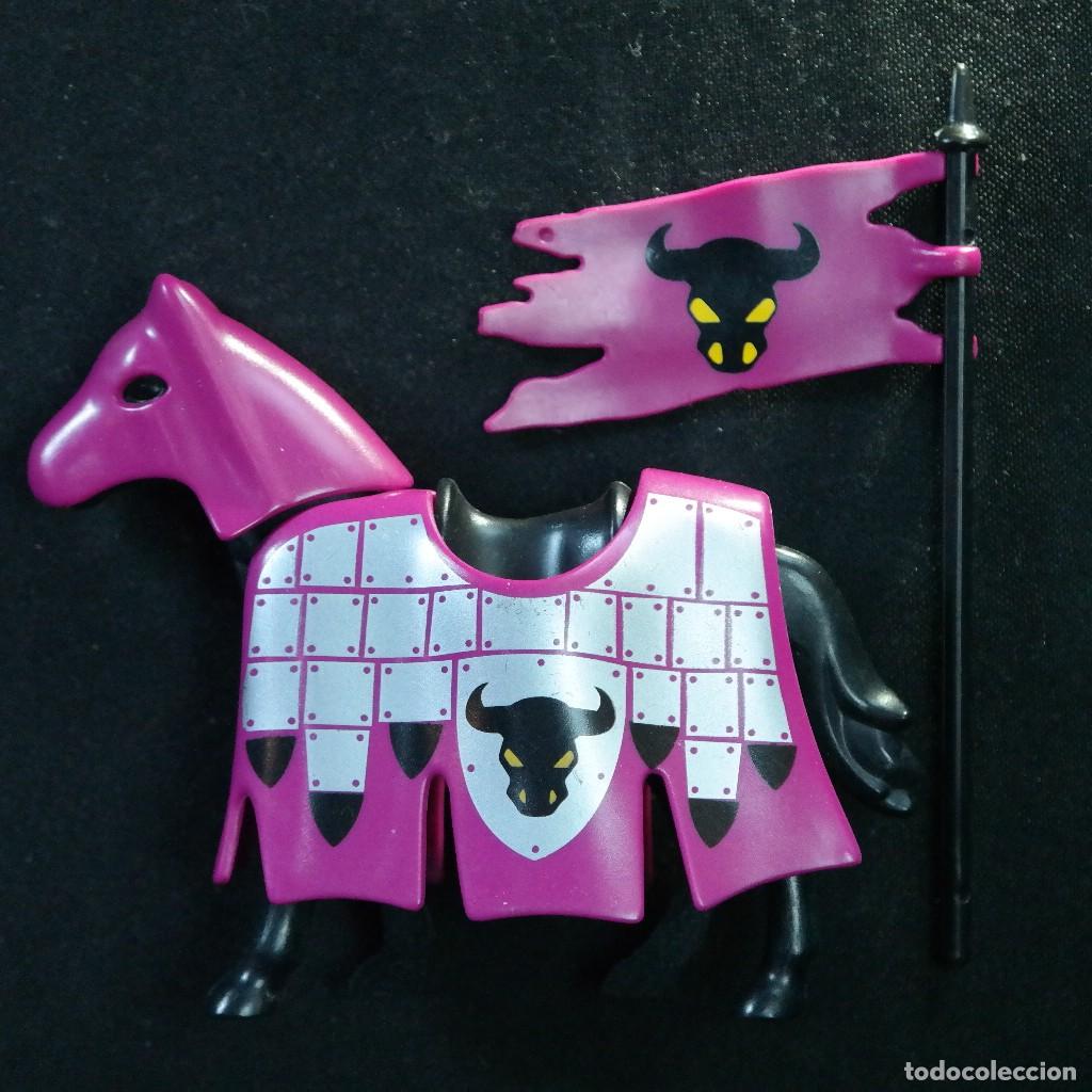 Playmobil: Playmobil caballo medieval con bandera ☼