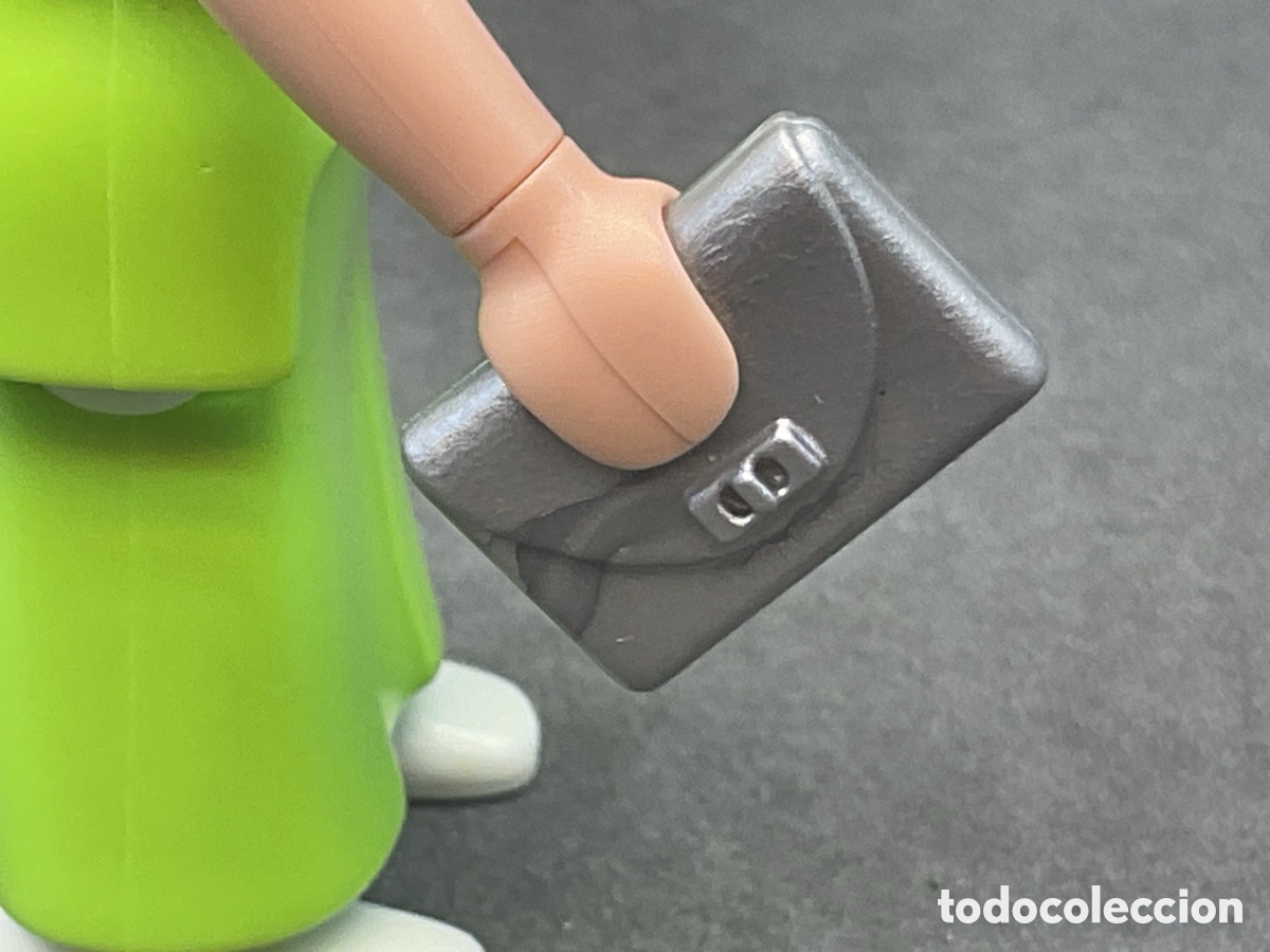 Playmobil: ACCESORIO PLAYMOBIL. BOLSO, MONEDERO COLOR GRIS.