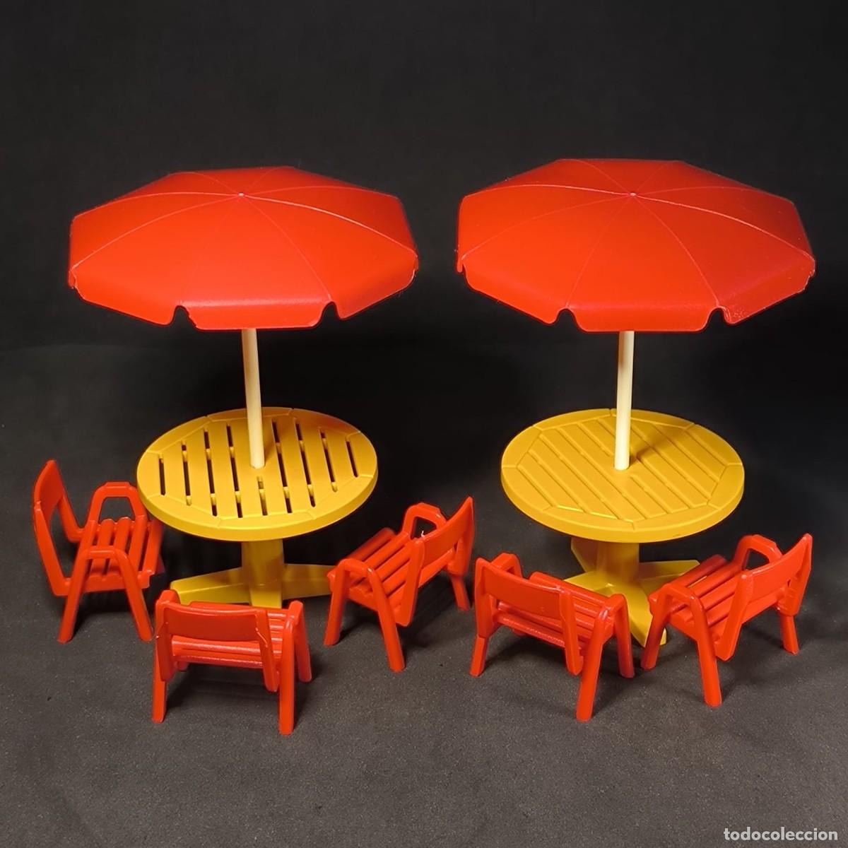 Playmobil: Playmobil dos mesas con sombrillas ☼
