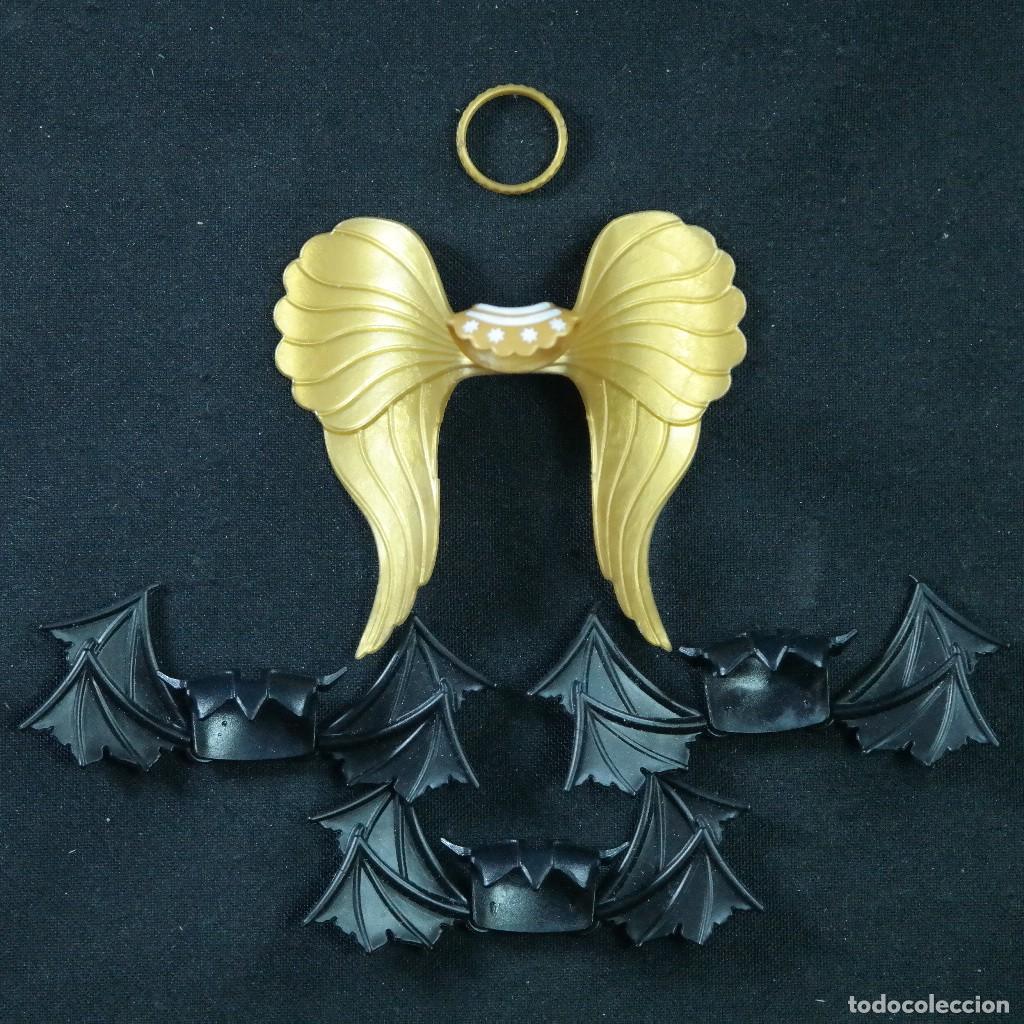 Playmobil: Playmobil alas de angel con alas negras diabolicas☼