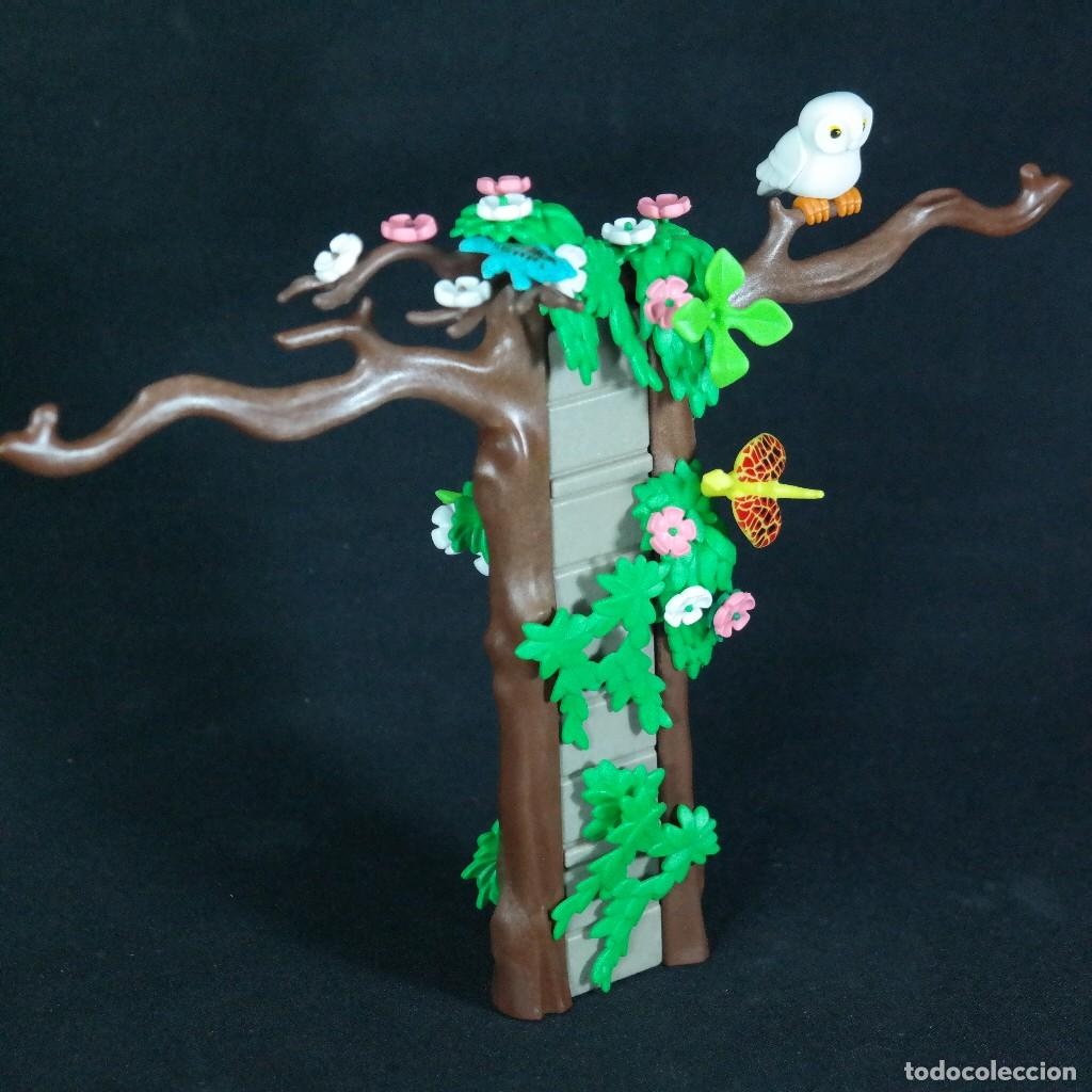 Playmobil: Playmobil dos arboles con vegetacion y buho steck ☼