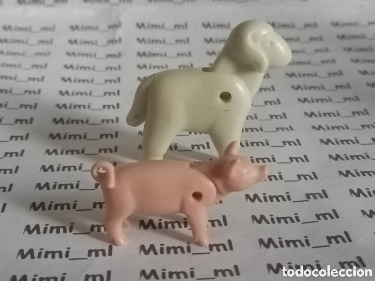 Playmobil: Playmobil oveja primera &eacute;poca y cerdo granja animales