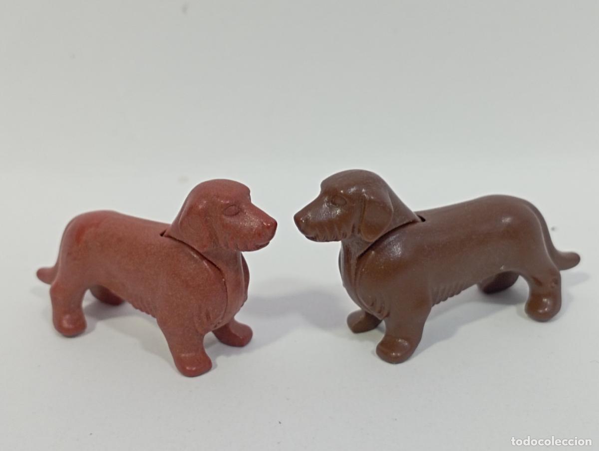 Playmobil: PLAYMOBIL 2 PERROS ANIMALES GRANJA CIUDAD