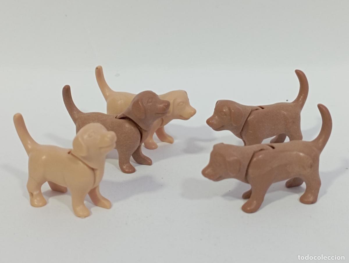 Playmobil: PLAYMOBIL 5 PERROS PEQUE&Ntilde;OS ANIMALES GRANJA CIUDAD