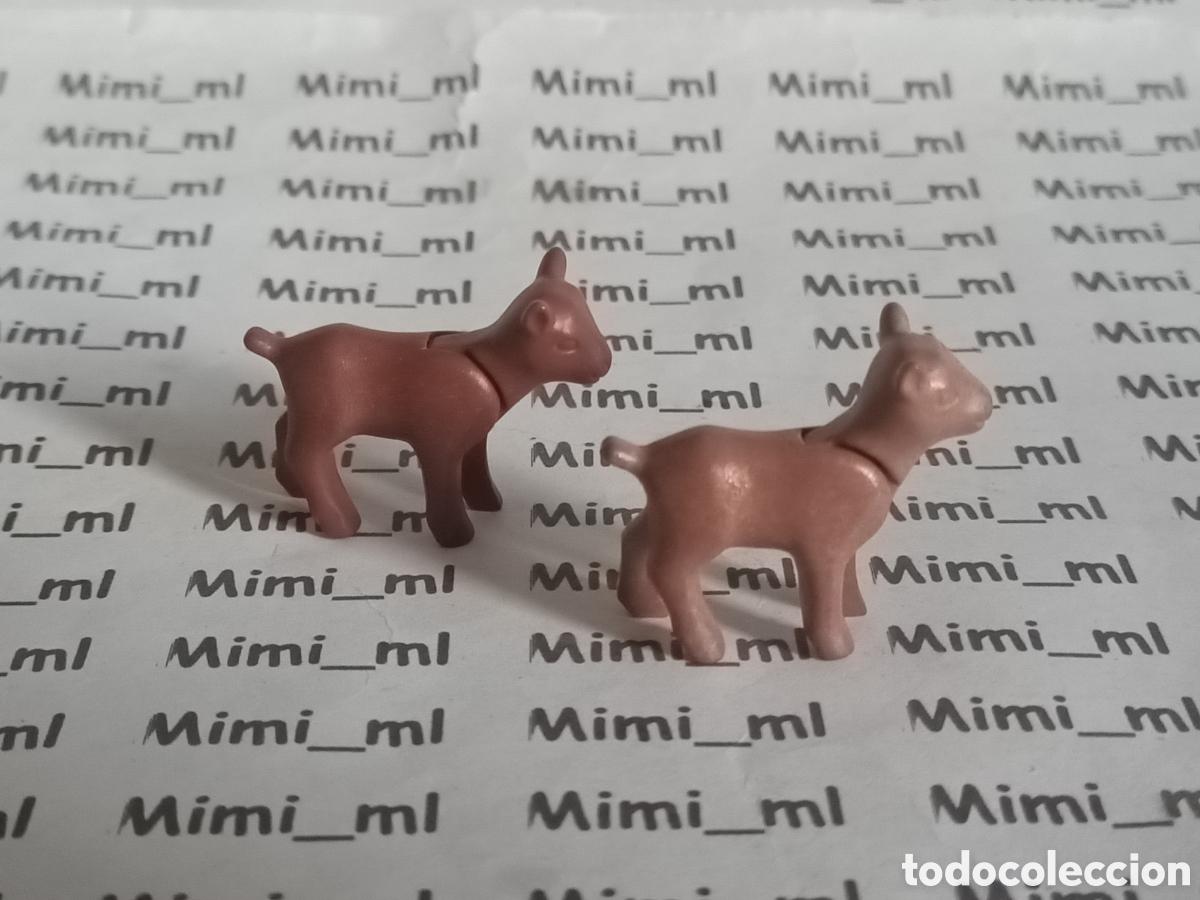 Playmobil: Playmobil 2 cabritos marrones animales granja cabras