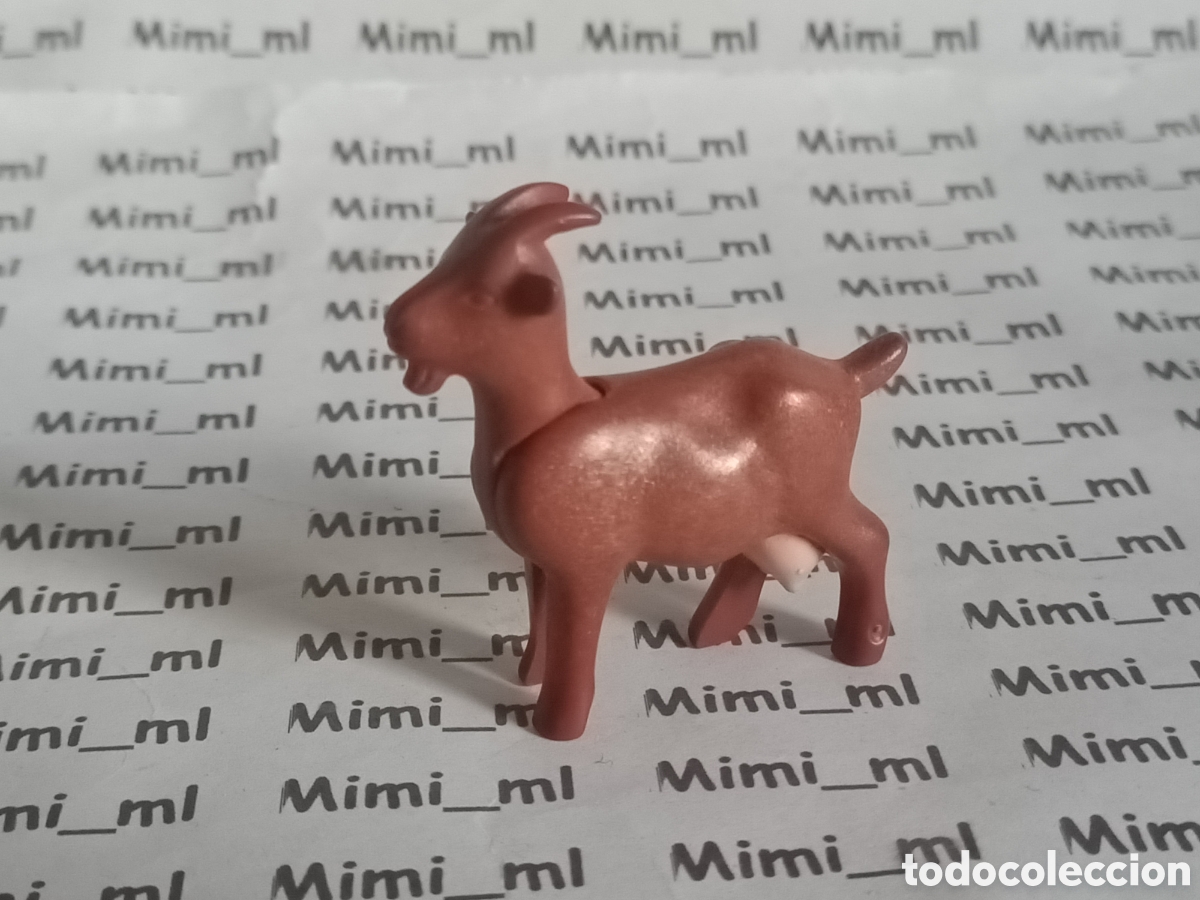 Playmobil: Playmobil cabra marr&oacute;n animales granja