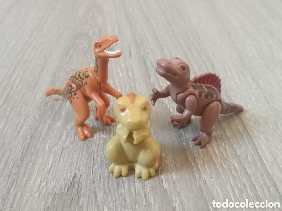 Playmobil: Playmobil 3 dinosaurios beb&eacute;s cr&iacute;as animales prehistoria