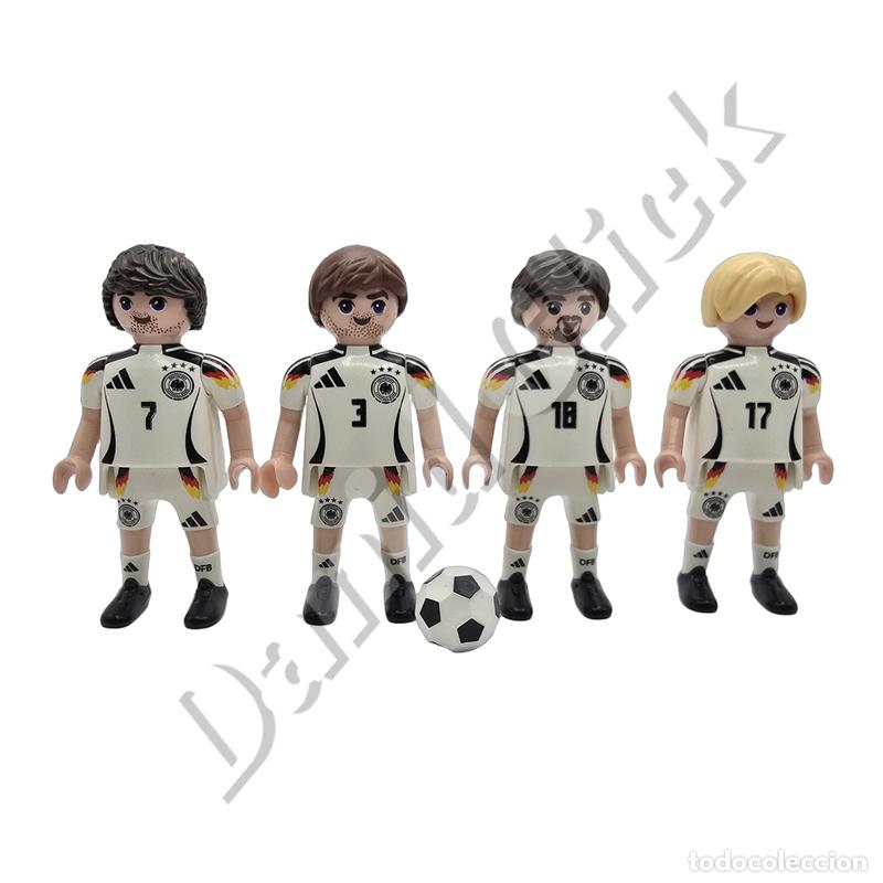 Playmobil: Playmobil Lote de 4 Figuras Futbolistas Selecci&oacute;n de Alemania con Bal&oacute;n