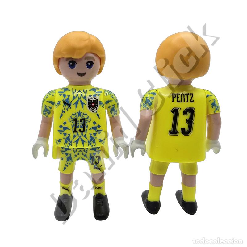 Playmobil: Playmobil Figura Portero Selecci&oacute;n de Austria Patrick Pentz Dorsal 13 (&Ouml;FB)