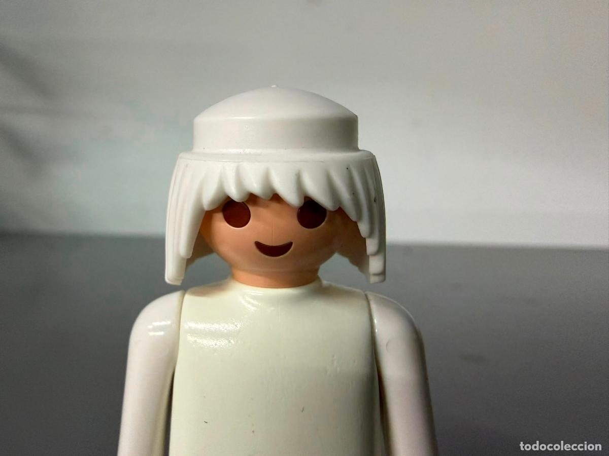 Playmobil: PLAYMOBIL PELO PELUCA MELENA MEDIEVAL VIKINGO blanco -CABEZA NO INCLUIDA, SOLO SE VENDE PELO-