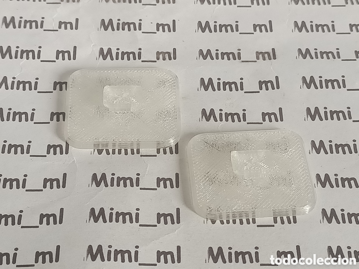 Playmobil: 2 bases transparentes para figuras en impresi&oacute;n 3d suelos soportes dioramas