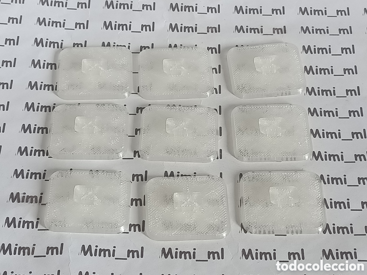 Playmobil: 9 bases transparentes para figuras en impresi&oacute;n 3d soportes suelos dioramas