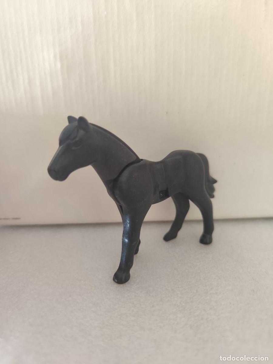 Playmobil: (C) Caballo negro sin montura Playmobil