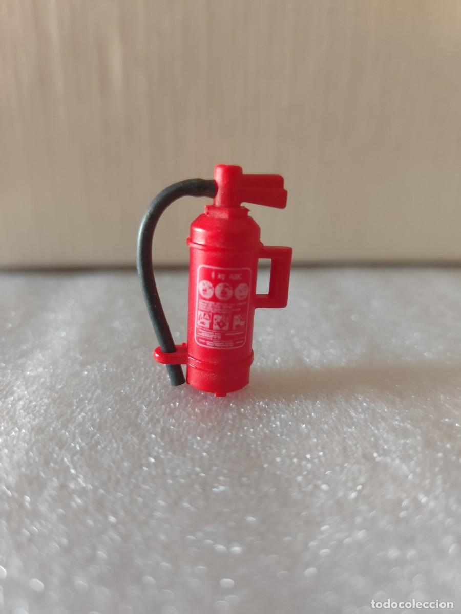 Playmobil: (A) Extintor con goma bomberos Playmobil