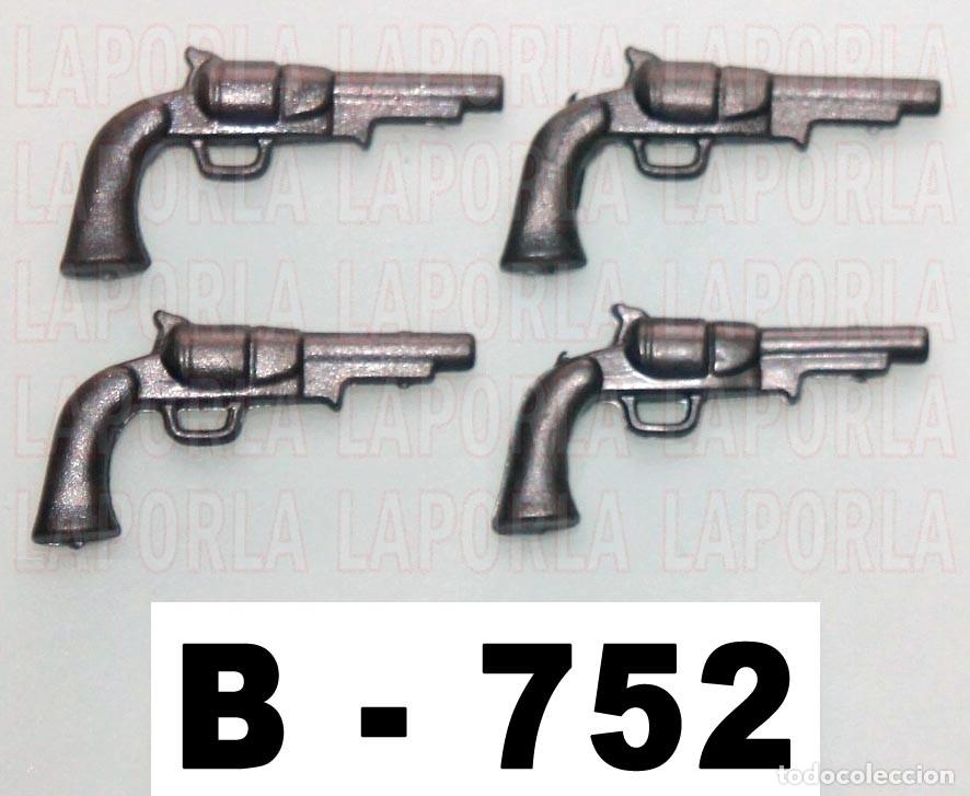 Playmobil: PLAYMOBIL 4 PISTOLAS OESTE - NORDISTAS VAQUERO FORAJIDO SHERIFF SUDISTAS (B-752)