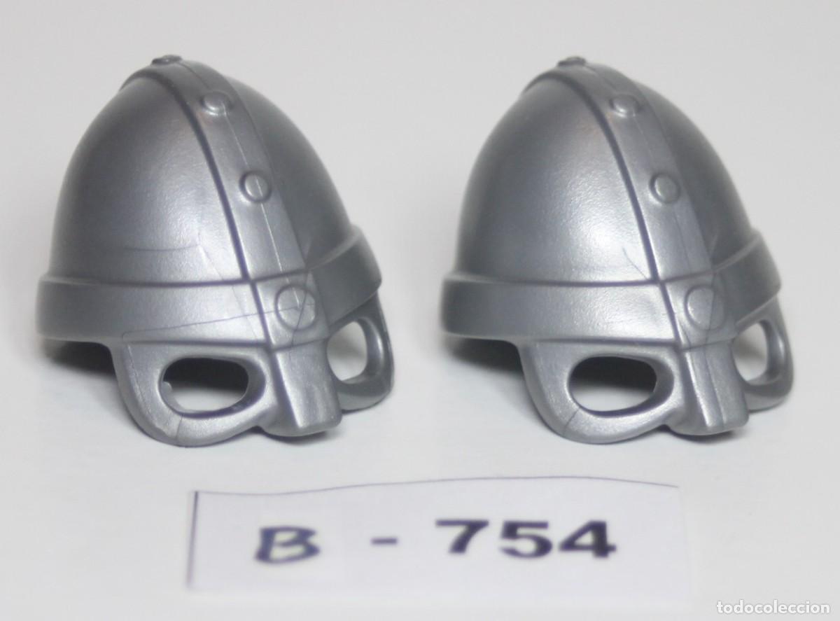 Playmobil: PLAYMOBIL 2 CASCOS MEDIEVALES - VIKINGOS SOLDADOS (B-754)