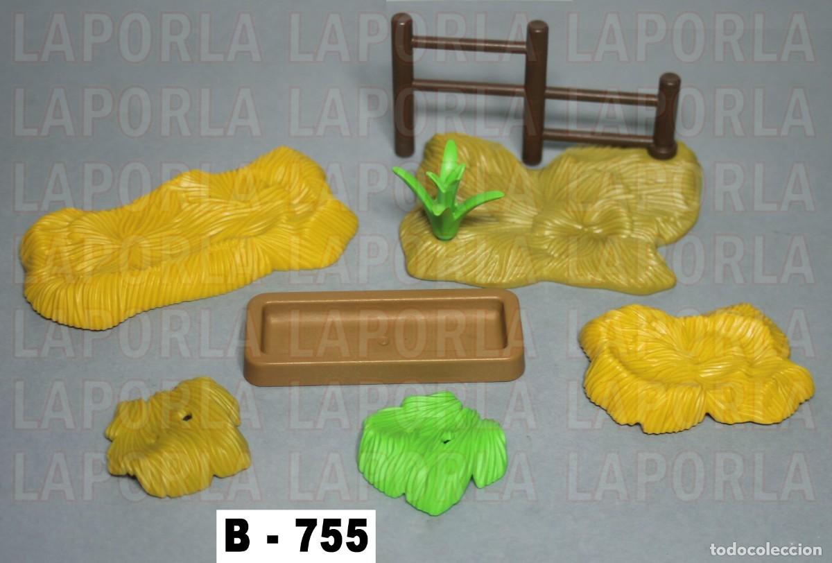 Playmobil: PLAYMOBIL NAVIDAD ACCESORIOS BEL&Eacute;N PORTAL PESEBRE COMEDERO GRANJA (B-755)