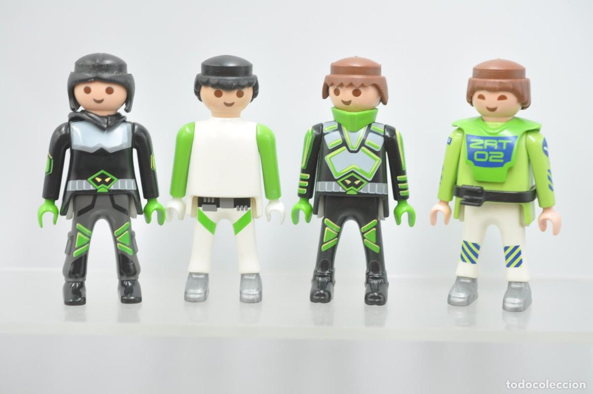 Playmobil: WSK106 Playmobil, figura hombre mujer, 4 espacio super agentes