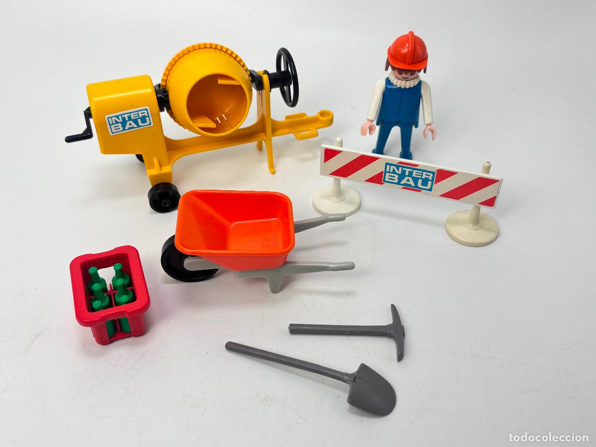 Playmobil: Playmobil 3562 operario hormigonera y herramienta obra