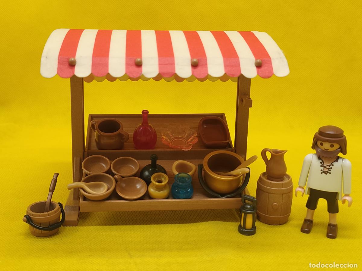 Playmobil: Playmobil Mercado de cer&aacute;mica y vajillas, mercado medieval