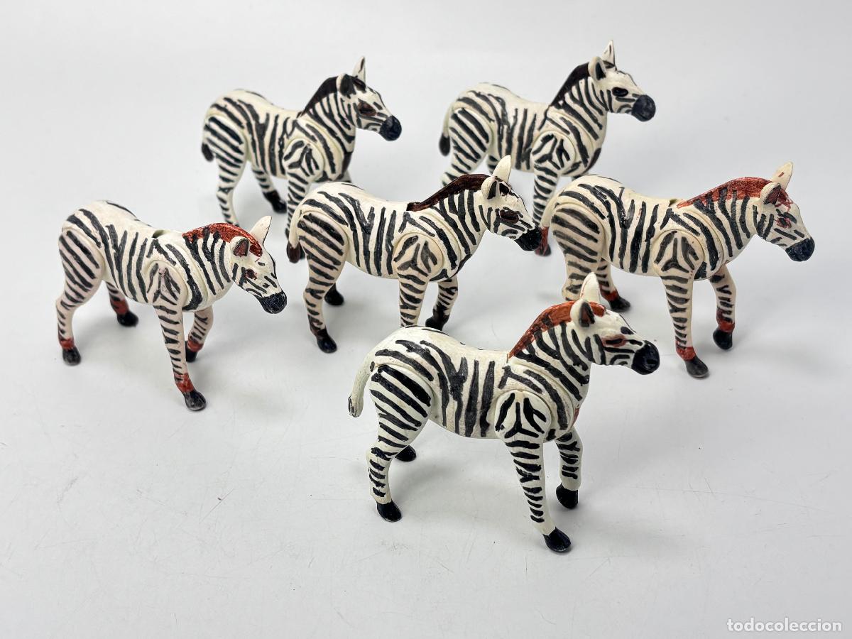 Playmobil: Playmobil 3145 3189 3673 3677 lote cebra safari zoo pintadas sin defectos