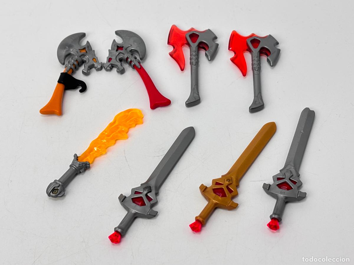 Playmobil: Playmobil lote espada hacha caballero medieval