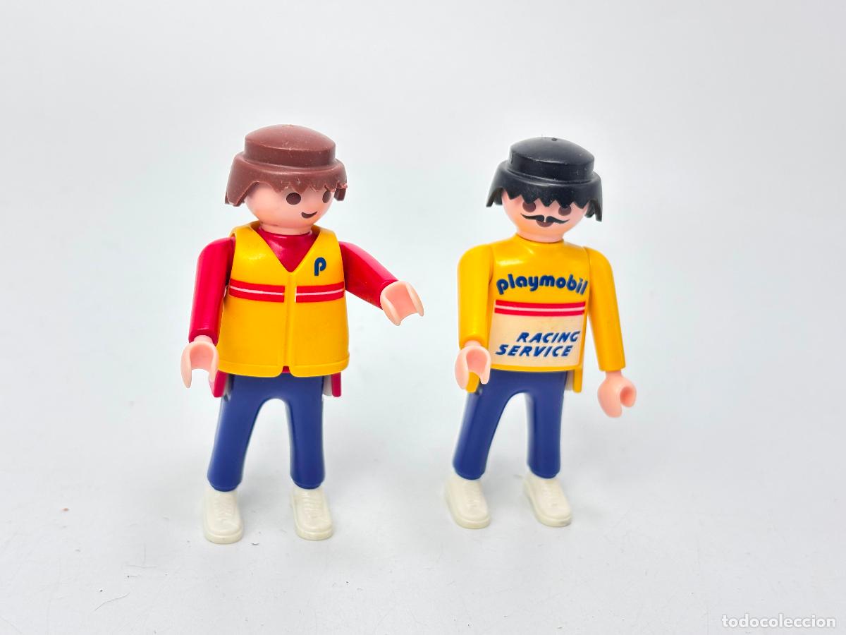 Playmobil: Playmobil lote figura Mecanico f&oacute;rmula 1