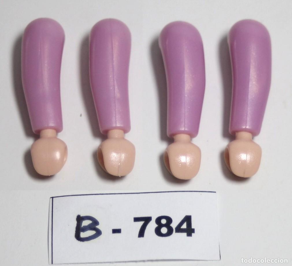 Playmobil: PLAYMOBIL 4 BRAZOS LILA EFECTO PERLA (2 DCHOS. + 2 IZQDOS.) (B-784)
